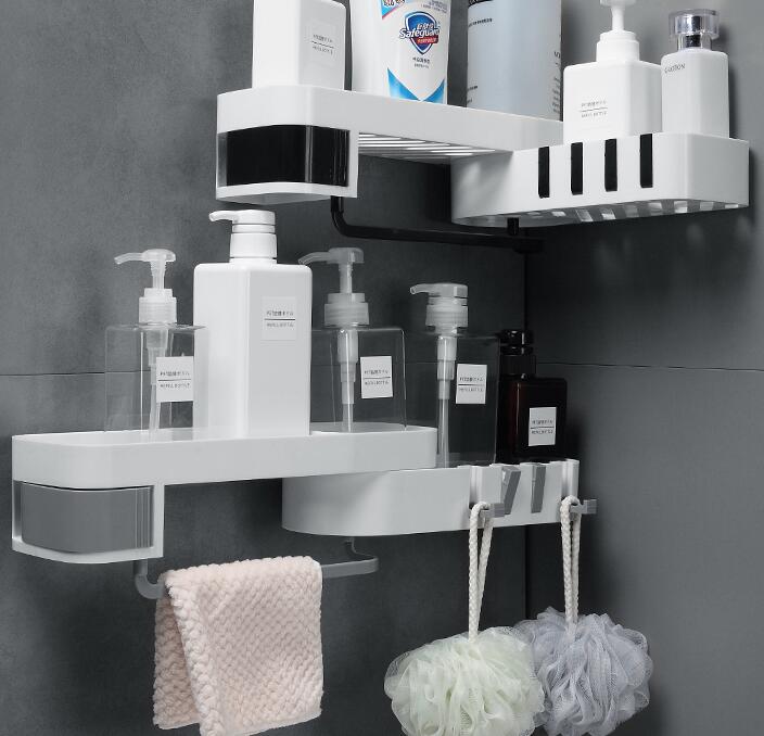 Bathroom corner shelf