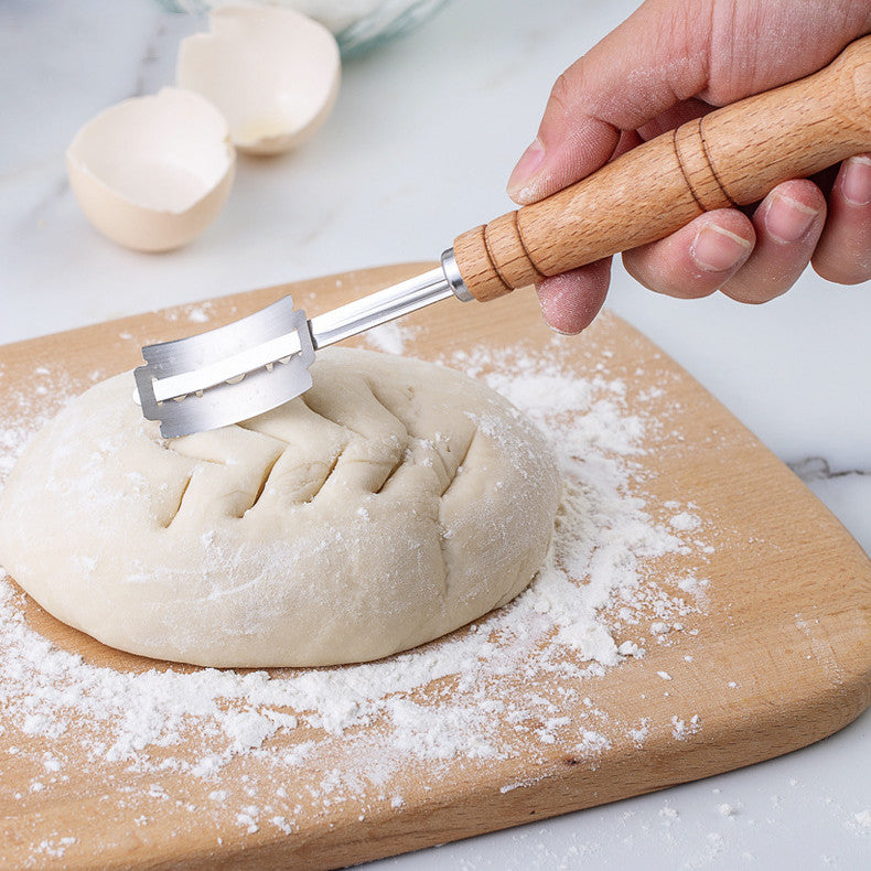 Wooden Handle Arc Bread Cutter