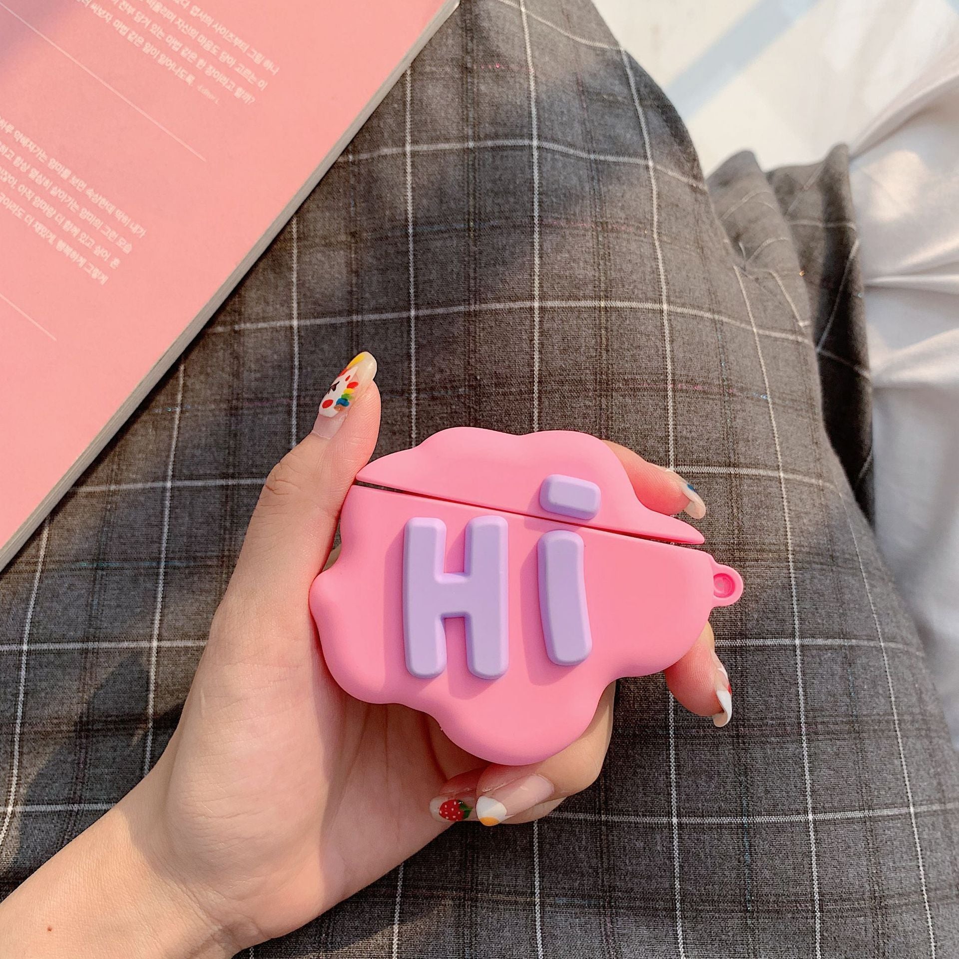 AirPod Case 3D HI BYE Cloud