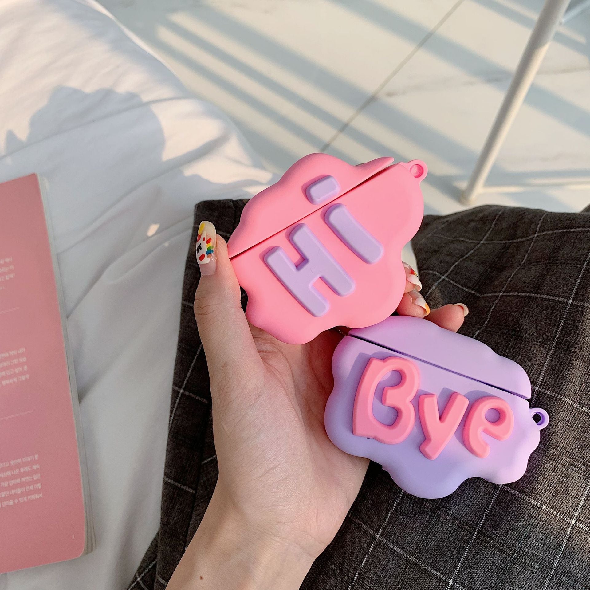 AirPod Case 3D HI BYE Cloud