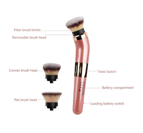 Electric makeup brush