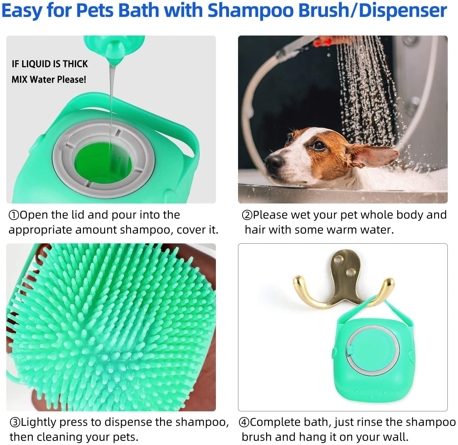 Pets Short Hair Soft Silicone Brushes