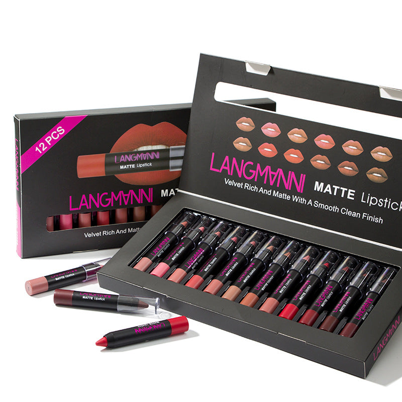 Non-Stick Cup Matte Lipstick And Lip Gloss Set