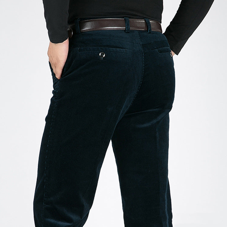 Autumn Winter Thick Men's Corduroy Casual Pants