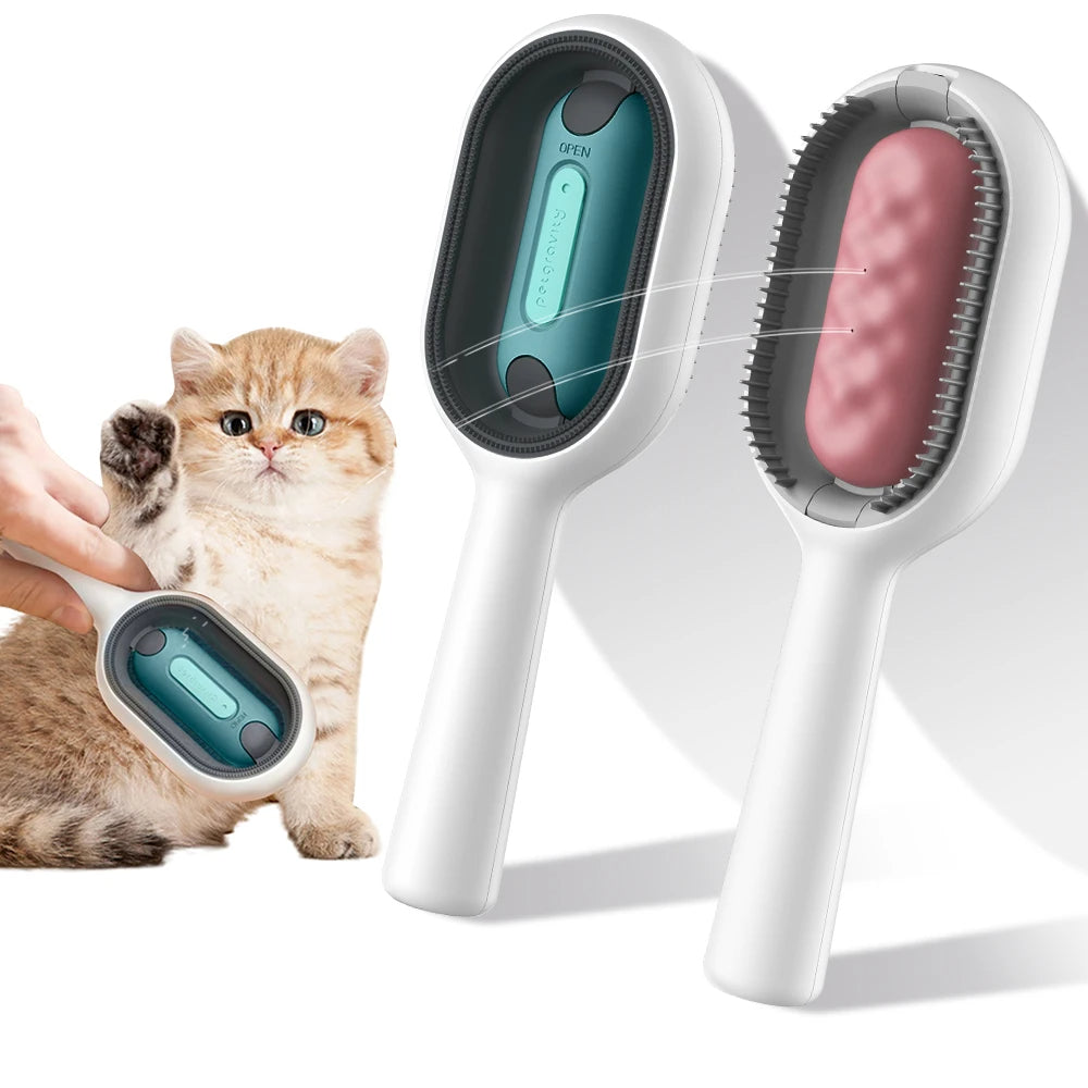 Pet Hair Brush With Water, Sticky Brush For Cats & Dogs