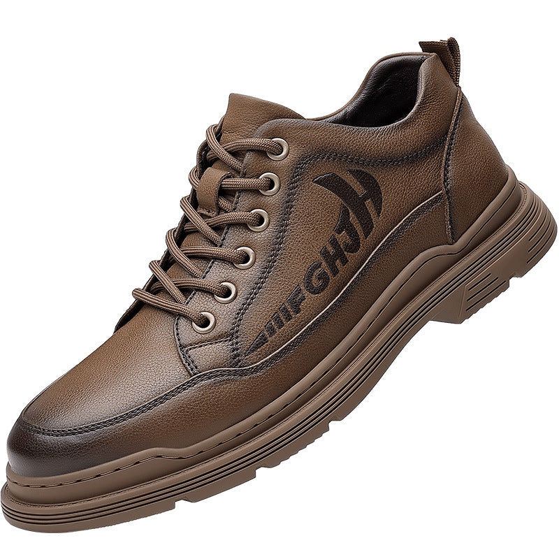 Mens Leather Shoes Breathable