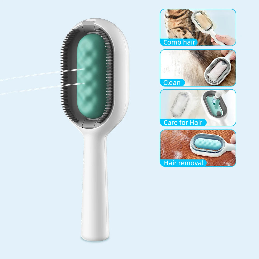 Pet Hair Brush With Water, Sticky Brush For Cats & Dogs