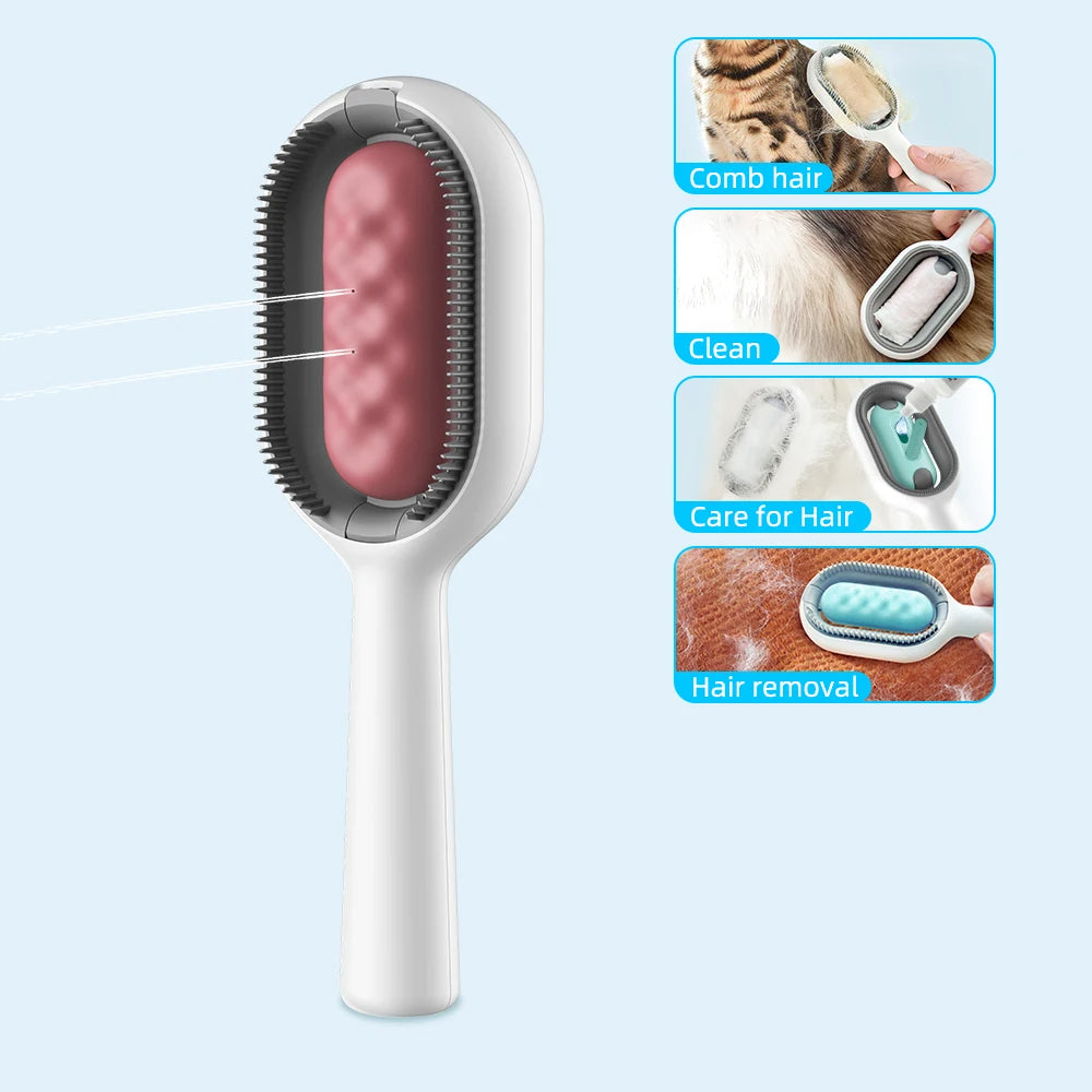 Pet Hair Brush With Water, Sticky Brush For Cats & Dogs