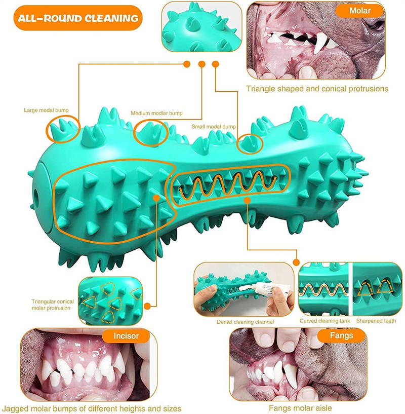 Rubber Molar Stick Dog Oral Teeth