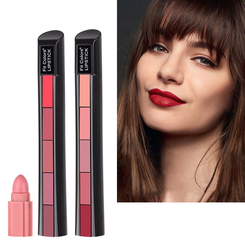 Matte 5-color Lipstick Set Velvet Lip Stick