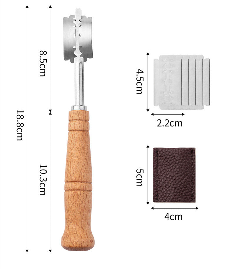 Wooden Handle Arc Bread Cutter