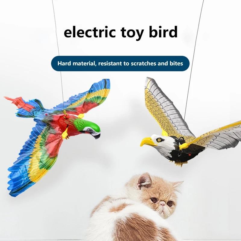 Simulation Bird Cat Interactive Pet Toys Hanging Eagle