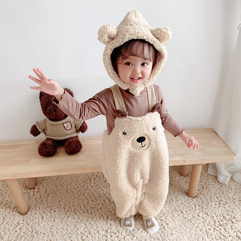 Baby Velvet Jumpsuit Autumn And Winter