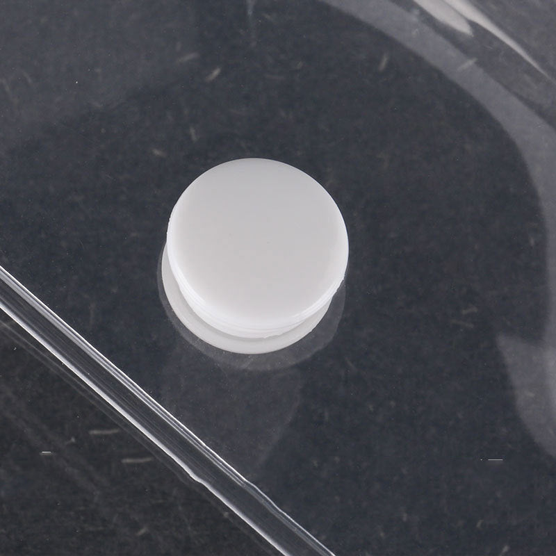 Transparent Waterproof Cosmetics Travel Kit Buttons