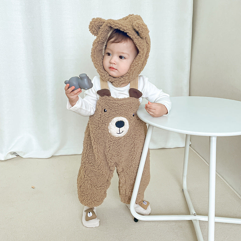 Baby Velvet Jumpsuit Autumn And Winter