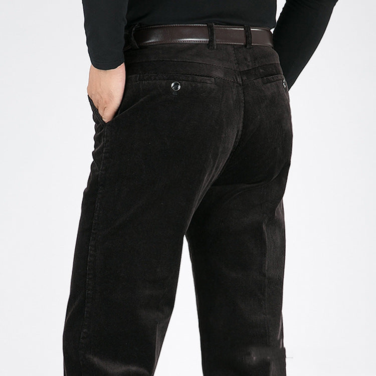 Autumn Winter Thick Men's Corduroy Casual Pants