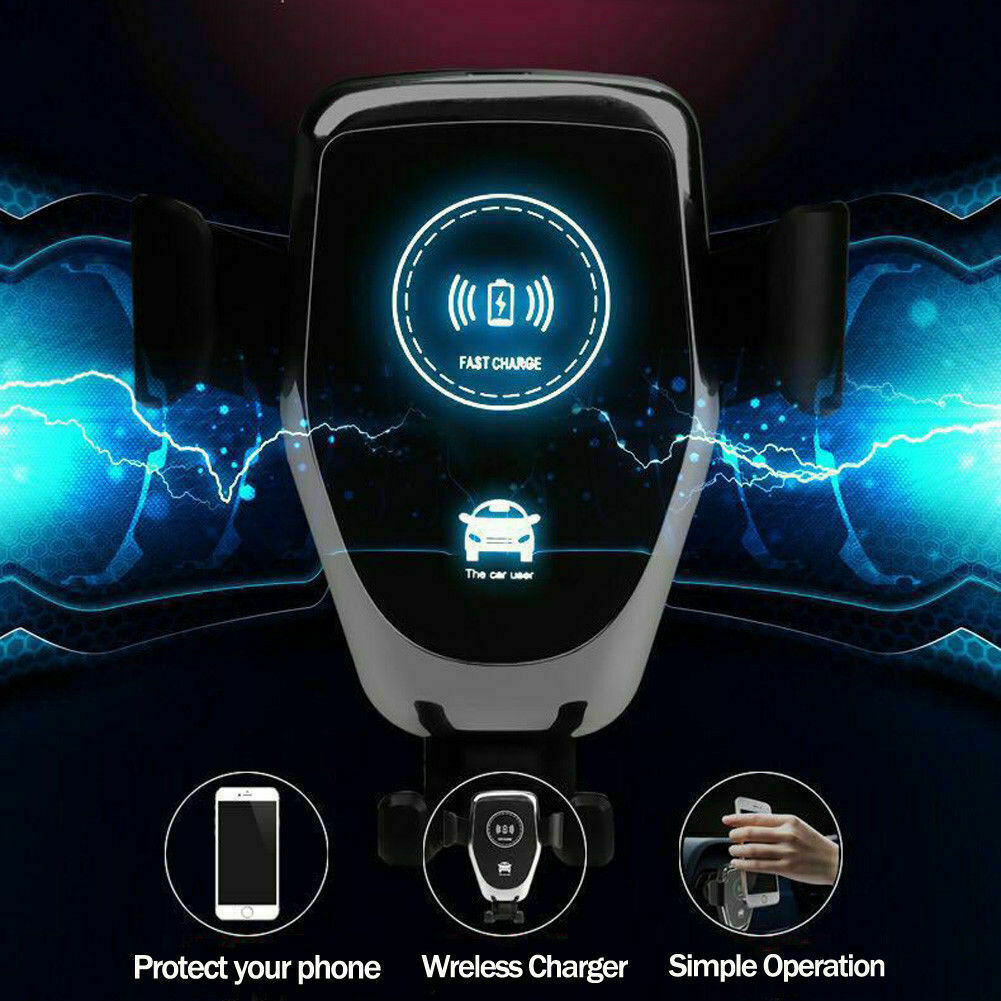 10W QI Wireless Fast Car Charger Mount