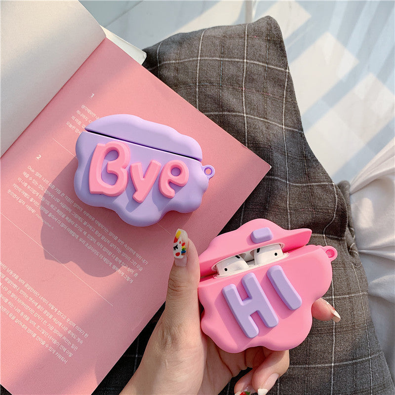 AirPod Case 3D HI BYE Cloud