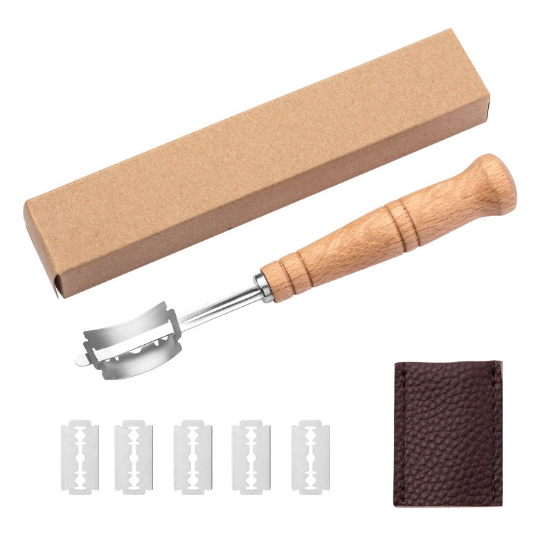 Wooden Handle Arc Bread Cutter