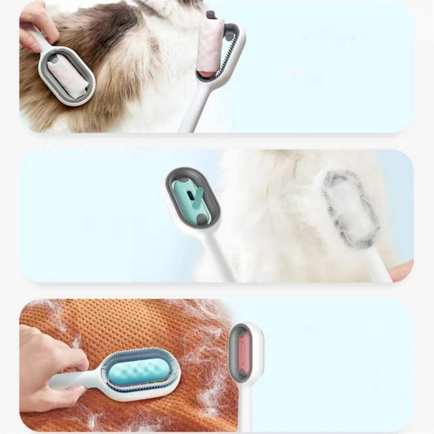 Pet Hair Brush With Water, Sticky Brush For Cats & Dogs