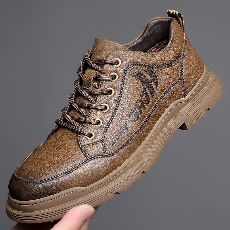 Mens Leather Shoes Breathable