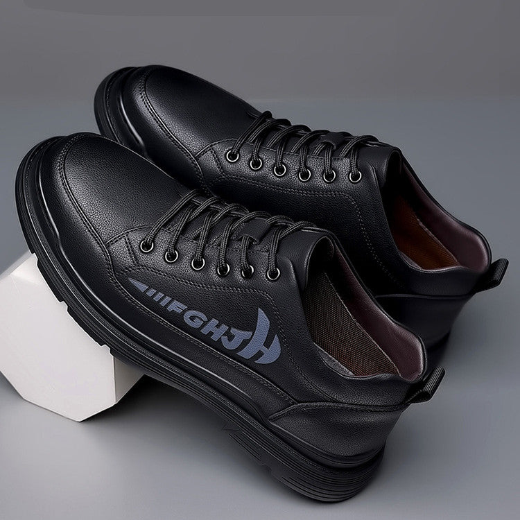 Mens Leather Shoes Breathable