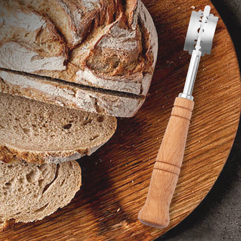 Wooden Handle Arc Bread Cutter